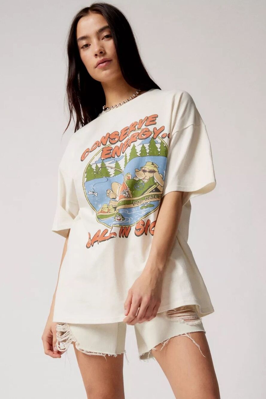 UO Urban Outfitters Conserve Energy Oversize T-Shirt XS/S NEW